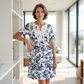 Robe femme décontractée style bohème à imprimé floral