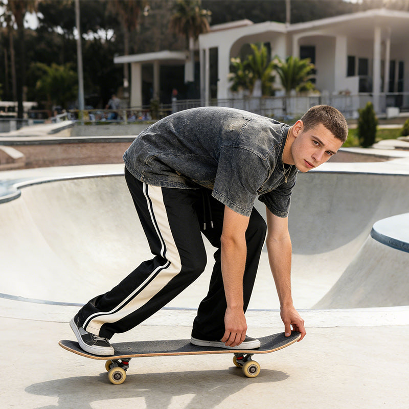 🏃PROMO LIMITÉE 50%👖Pantalon de Jogging Homme Coupe Loose – Tissu Mélangé Respirant, Taille à Cordon, Style Décontracté & Polyvalent, 5 Couleurs🌿