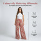 ❤️Pantalon palazzo à jambes larges et imprimé floral pour femme