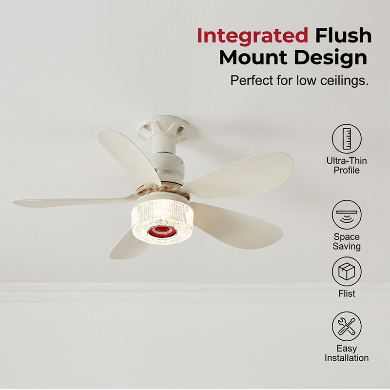 🌀 50% DE RÉDUCTION ⏰ Ventilateur de plafond 3-en-1 avec lumière & enceinte Bluetooth – Fraîcheur, lumière douce & musique – confort toute la journée pour salon ou chambre 🛋️