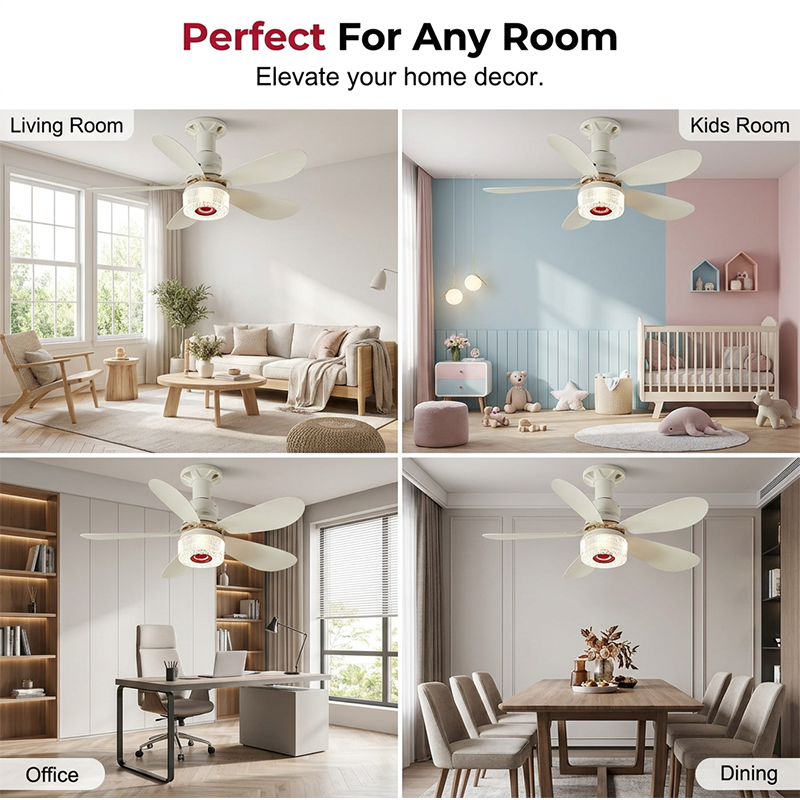 🌀 50% DE RÉDUCTION ⏰ Ventilateur de plafond 3-en-1 avec lumière & enceinte Bluetooth – Fraîcheur, lumière douce & musique – confort toute la journée pour salon ou chambre 🛋️