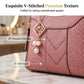 🌸👜 PROMO FLASH 50% ! Sac À Main Femme Élégant – Poignées & Bandoulière, Cuir PU, Texture Coutures en V, 8 Couleurs, Organisation Intelligente ✨