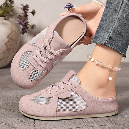 💃 Promotion exceptionnelle 2026 : 50 % de réduction 💎 Baskets-mules pour femme avec empiècements en maille respirante