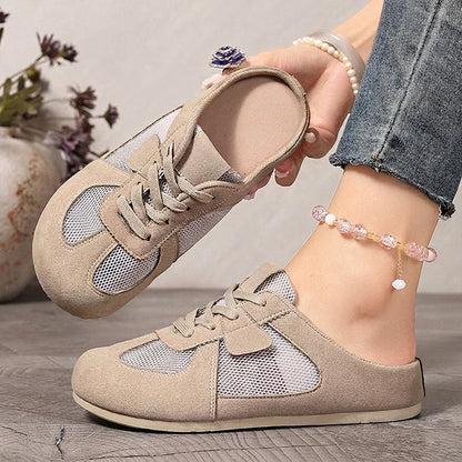 💃 Promotion exceptionnelle 2026 : 50 % de réduction 💎 Baskets-mules pour femme avec empiècements en maille respirante