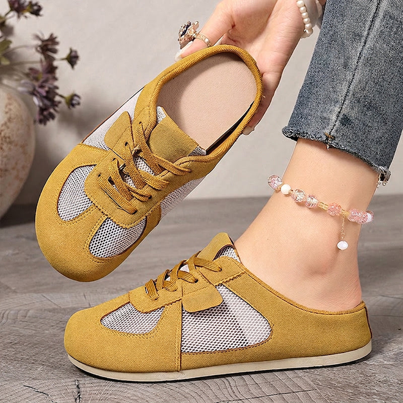 💃 Promotion exceptionnelle 2026 : 50 % de réduction 💎 Baskets-mules pour femme avec empiècements en maille respirante