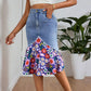 🧜‍♀️ Jupe sirène en jean taille haute pour femme – moulante et élégante