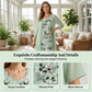 Ensemble 2 pièces pour femme : robe élégante en mousseline et cardigan