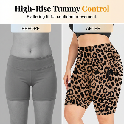 💥💫Dernier jour de l'offre spéciale en magasin !🐆Short de yoga taille haute pour femme avec poches