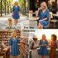 Robe décontractée en jean ample pour femme