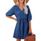 Robe décontractée en jean ample pour femme