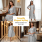 Ensemble 2 pièces pour femme : robe en mousseline de soie et dentelle