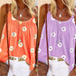 👚 50% DE RÉDUCTION 🌼 Caraco bretelles spaghetti imprimé marguerites pour femme – Doux, léger & aéré – Parfait pour les journées chaudes, la plage ou un look décontracté – esprit floral estival ☀️