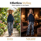 🔥 Le look le plus tendance de cet été ! 🥳 50 % DE RÉDUCTION ! 🥳  – Ensemble à col noué avec dos nu & pantalon large – Votre allié polyvalent pour toutes les occasions !