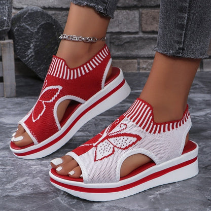 👡 Sandales plates à bout ouvert pour femme – talon compensé confortable, style aérien, idéales pour la plage, les vacances et le quotidien