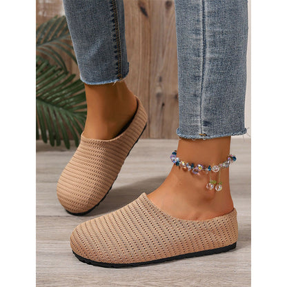 Mules femme en maille respirante à enfiler