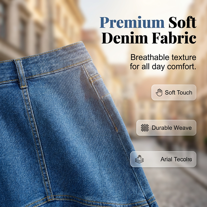 ☀️ Le best-seller de l'été 2026 est arrivé ! Jupe midi évasée en jean style sirène