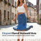 ☀️ Le best-seller de l'été 2026 est arrivé ! Jupe midi évasée en jean style sirène