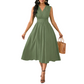 Robe Élégante Sans Manches Col V pour Femme