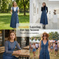 Robe Salopette Mi-Longue en Jean à Boutons Devant pour Femme
