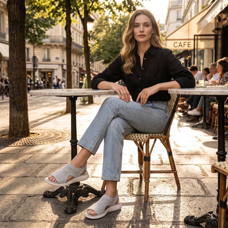 Sandales d'été à plateforme et bout ouvert pour femme