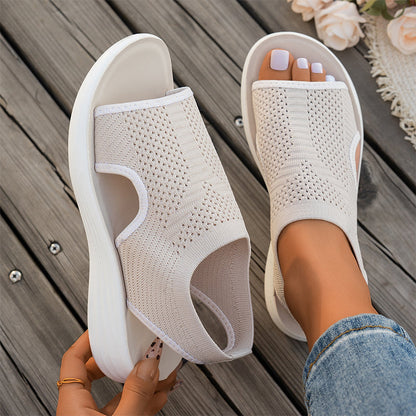 Sandales d'été à plateforme et bout ouvert pour femme