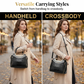 Women's Vintage Glossy Croc-Embossed Handbag