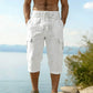⏰ -50% – Pour une durée limitée !👖Pantalon capri cargo en lin mélangé pour homme🌬️ Léger, respirant et conçu pour le confort