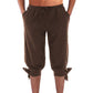 Pantalon de pirate viking pour homme avec jambes à lacets