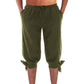 Pantalon de pirate viking pour homme avec jambes à lacets