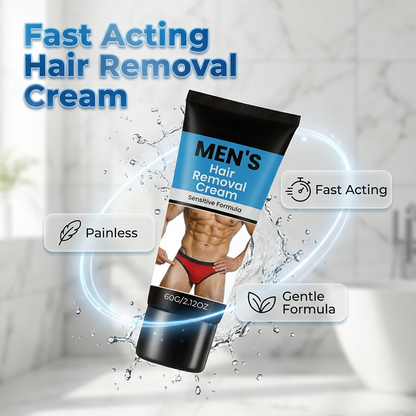 📢📢2 achetés，1 offert  !! ⏰Crème dépilatoire douce pour hommes