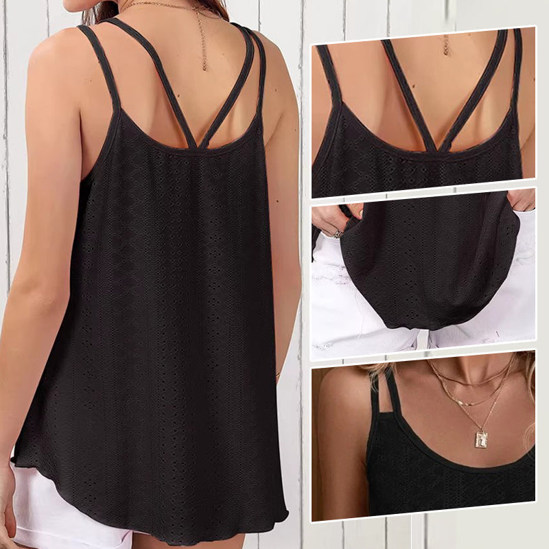 Débardeur d'été en maille pour femme