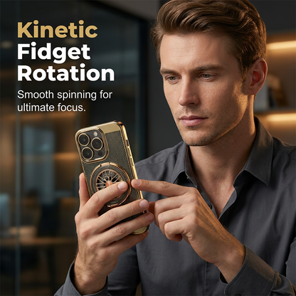 Coque de téléphone magnétique avec anneau rotatif et dissipation thermique