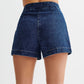 Ensemble décontracté en jean pour femme, composé d'un haut sans manches et d'un short