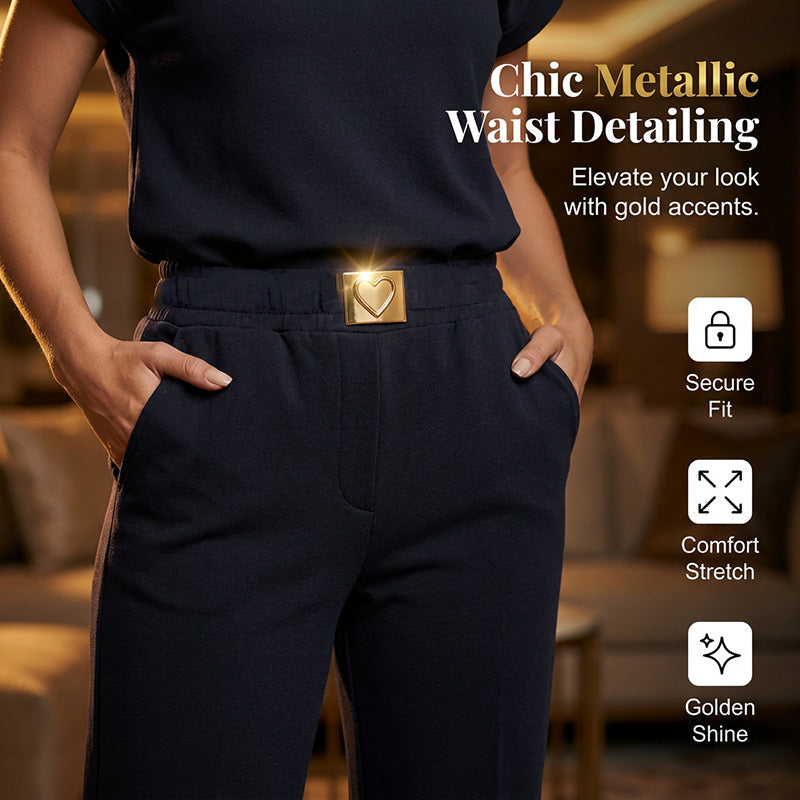 🔥👚 50 % DE RÉDUCTION ! Ensemble 2 pièces décontracté pour femme (haut et pantalon) – une tenue décontractée pour le quotidien, le bureau et les voyages. 🌸💨