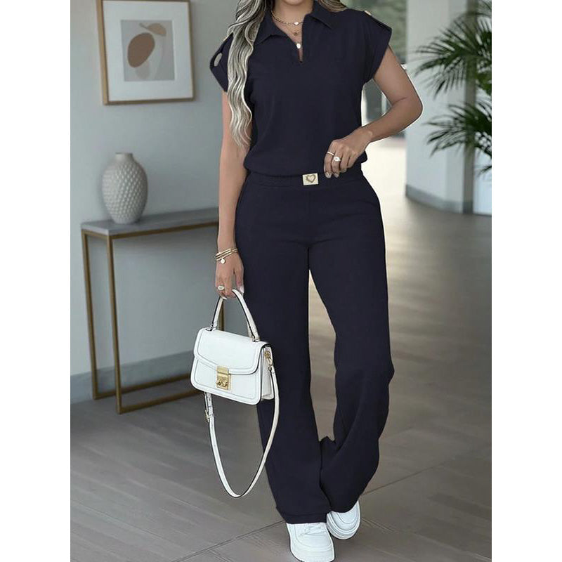 🔥👚 50 % DE RÉDUCTION ! Ensemble 2 pièces décontracté pour femme (haut et pantalon) – une tenue décontractée pour le quotidien, le bureau et les voyages. 🌸💨