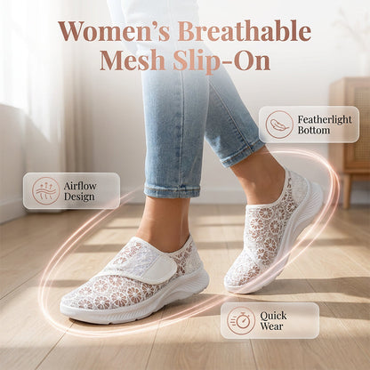 👡🌬️ Chaussures de sport pour femme à tige en mesh respirant