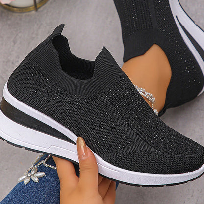 🚚 Réapprovisionnement – dépêchez-vous ! Chaussures de marche en tricot respirant pour femmes