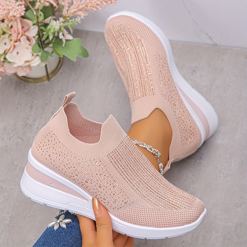 🚚 Réapprovisionnement – dépêchez-vous ! Chaussures de marche en tricot respirant pour femmes