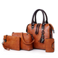 Ensemble de sacs à main 4 pièces en similicuir pour femme