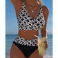 👙 50% DE RÉDUCTION 🌊 Ensemble bikini deux pièces taille haute femme – Soutien-gorge à coques & shorty assorti – Tissu extensible, séchage rapide – parfait pour la plage, la piscine ou les vacances ☀️
