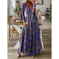 Robe longue fleurie bohème pour femme