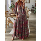 Robe longue fleurie bohème pour femme
