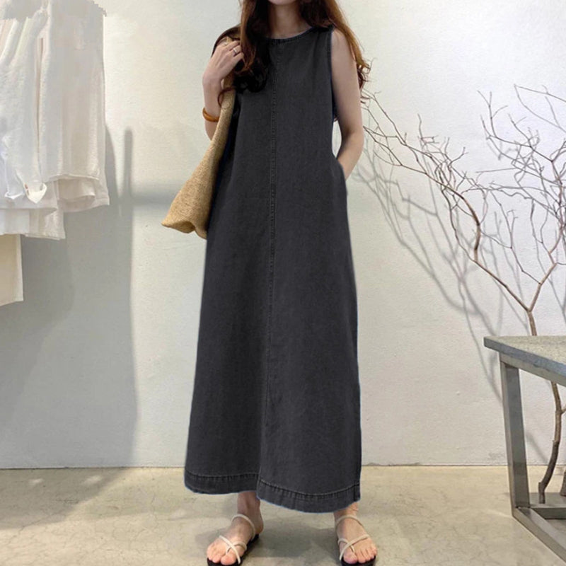 📢📢40 % DE RÉDUCTION !! ⏰Robe décontractée en jean pour femme, pour l'été