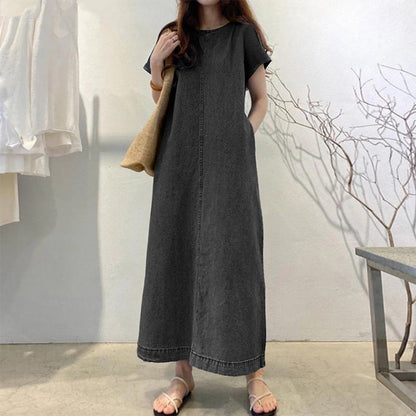 📢📢40 % DE RÉDUCTION !! ⏰Robe décontractée en jean pour femme, pour l'été