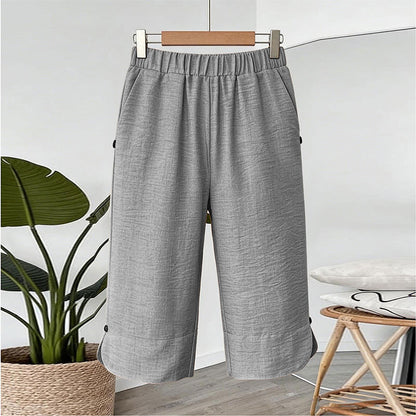 ⏰ -50% – Pour une durée limitée ! Pantalon capri décontracté d'été respirant pour femme