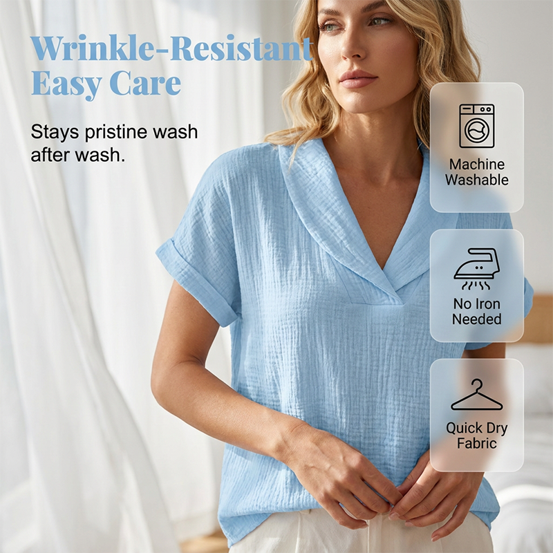 💞 Plus de 100.000 vendus ! Le hit de l'été 2026 – -50% pour durée limitée ！T-shirt d'été en maille ample pour femme