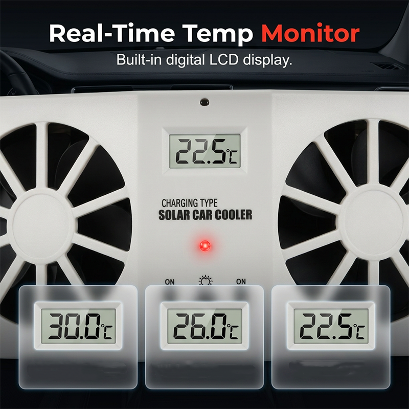 🌞Ventilateur d'extraction solaire pour voiture