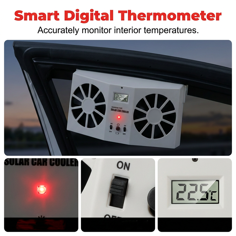 🌞Ventilateur d'extraction solaire pour voiture