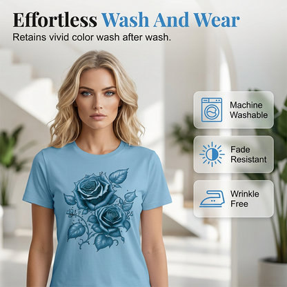 ⭐ Plus de 5.000 avis positifs ! T-shirt élégant pour femme à imprimé floral