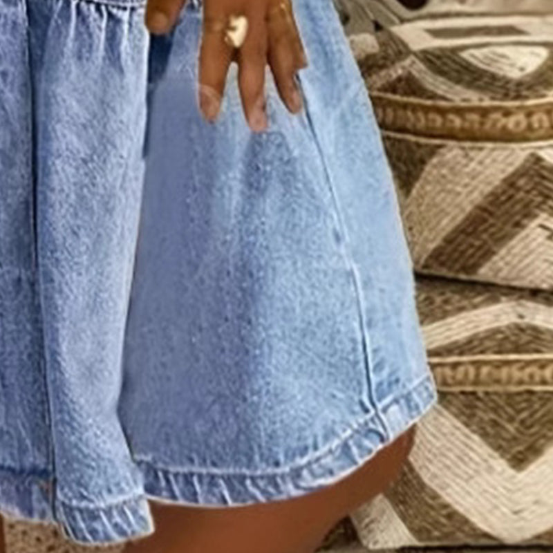 ⌛50 % de réduction le dernier jour – Robe d'été élégante en jean pour femme